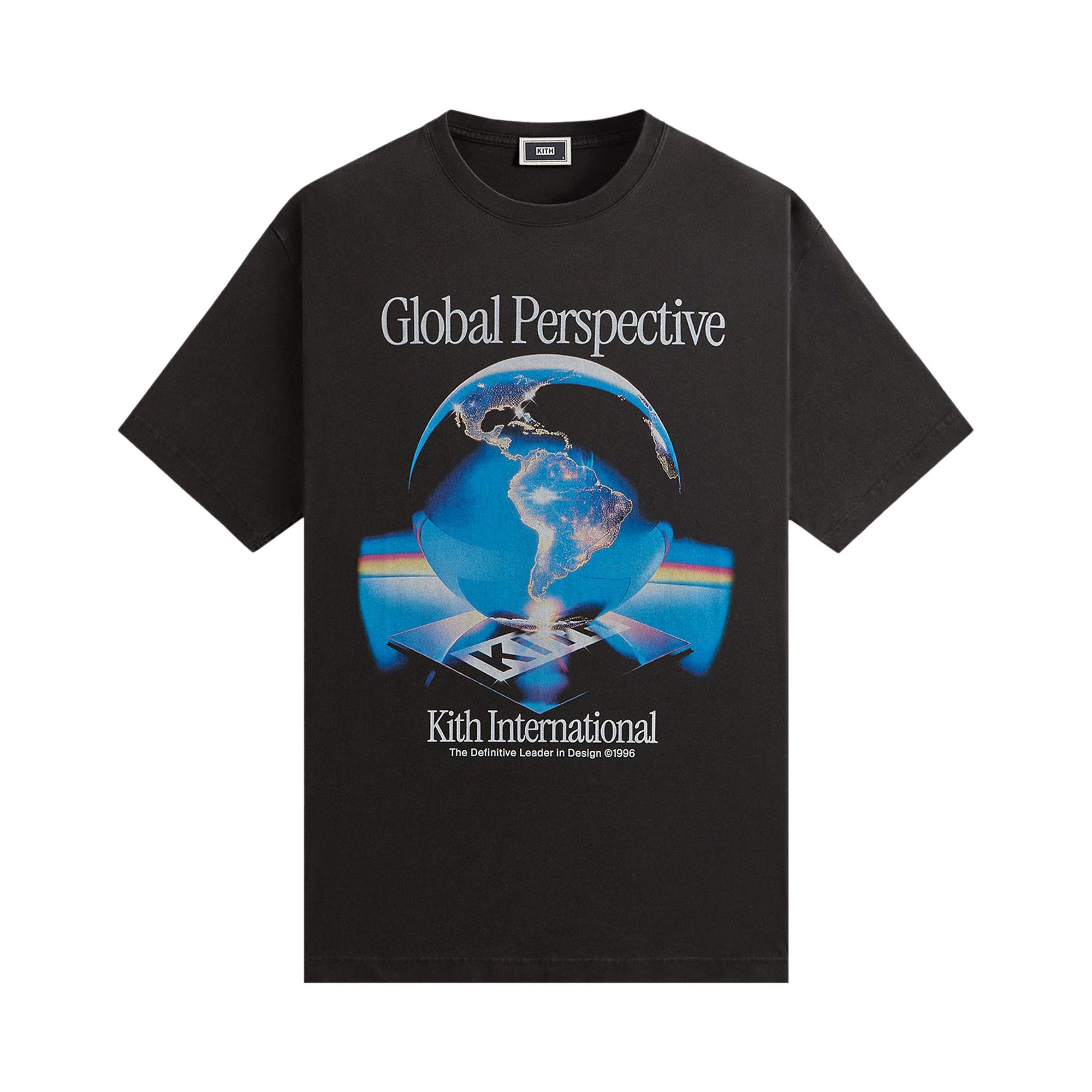 ★25SS 最新作★Kith Global Perspective Vintage Tee Buy Kith Global Perspective Vintage Tee 'Black' - KHM033555