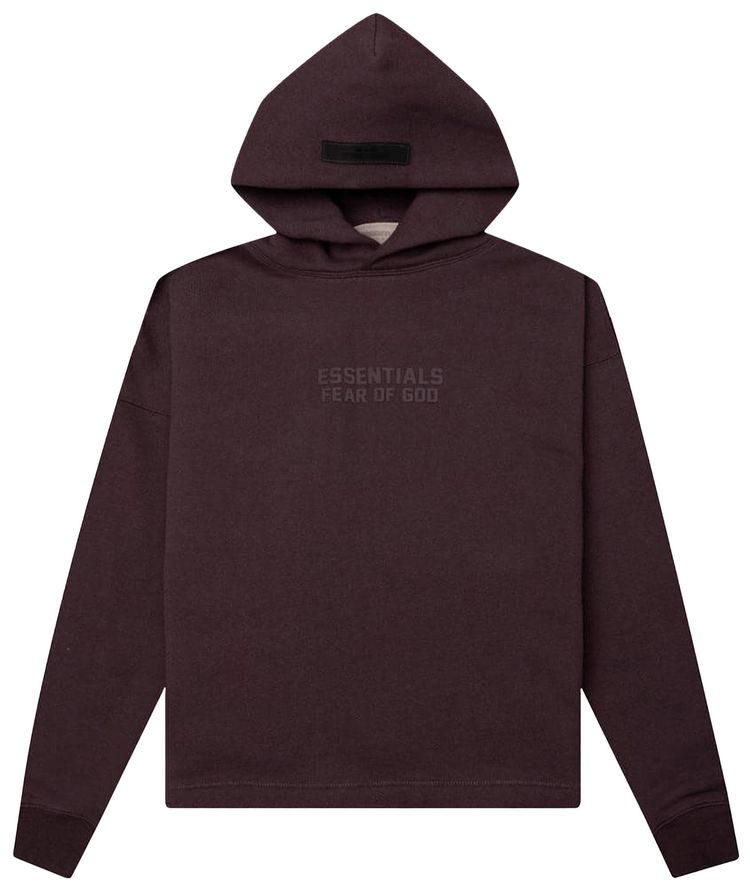 Fear of God Essentials Kids Relax Hoodie Plum