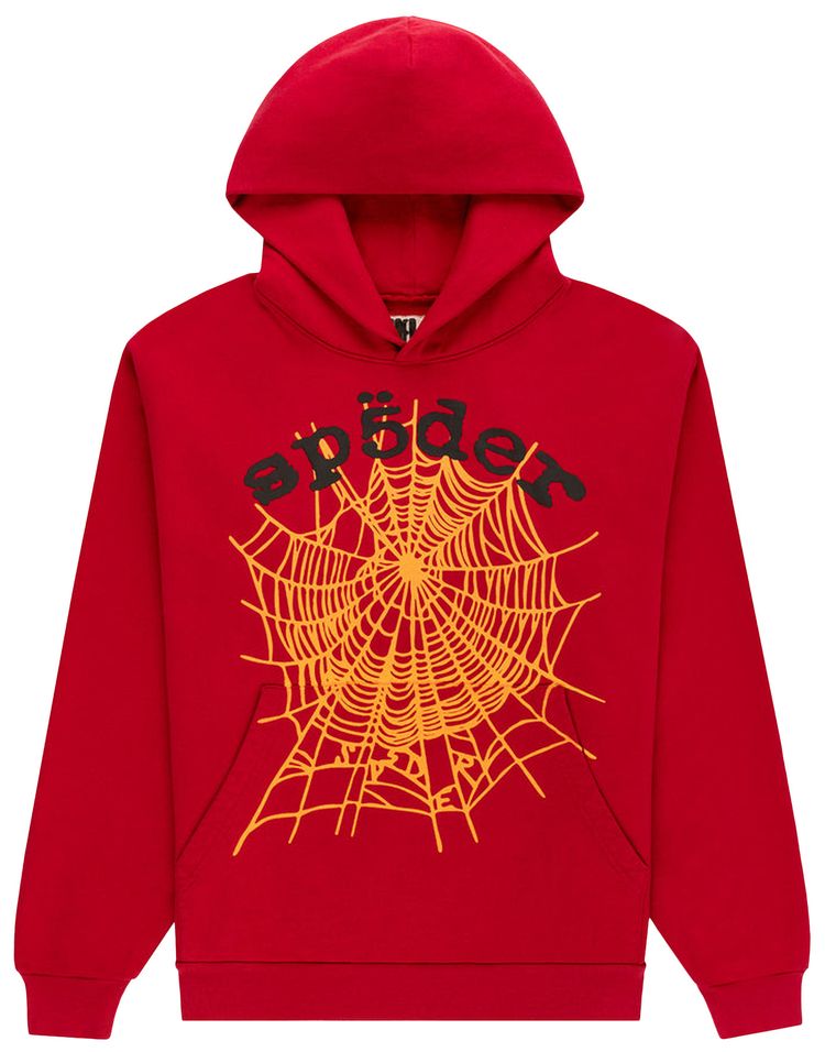 Sp5der Og Web V2 Hoodie Red