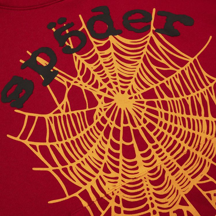 Sp5der Og Web V2 Hoodie Red