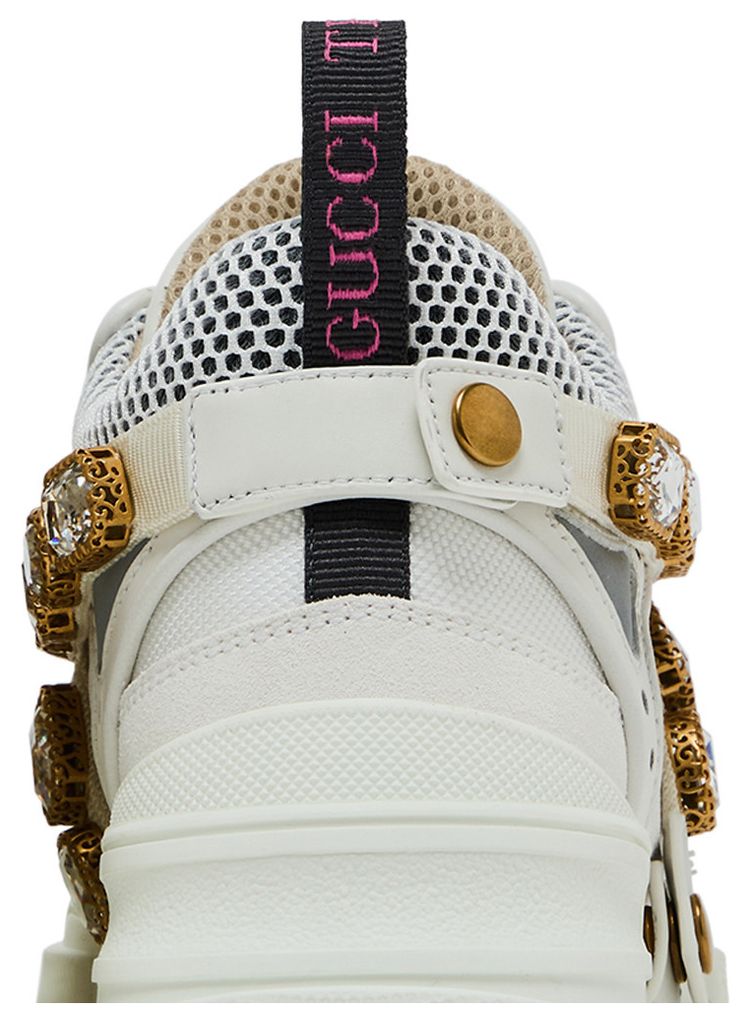 Gucci Wmns Flashtrek Crystals   White