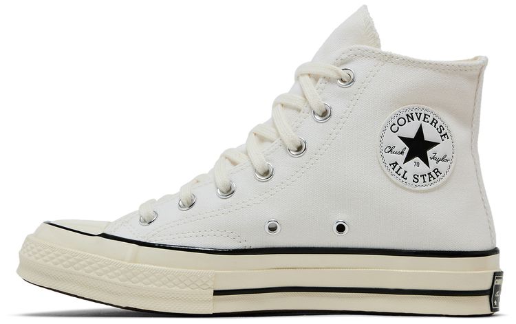 Converse Chuck 70 High Scripted Signature Print   White Egret