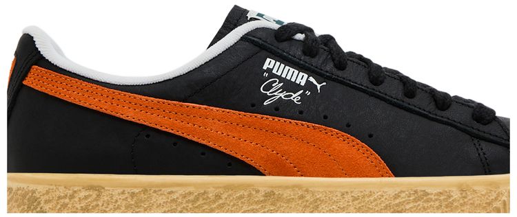 Puma Clyde Vintage Black Rickie Orange
