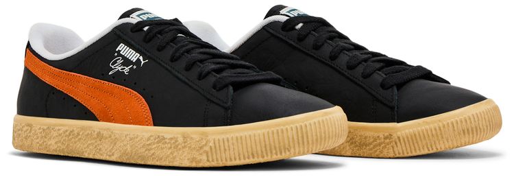 Puma Clyde Vintage Black Rickie Orange