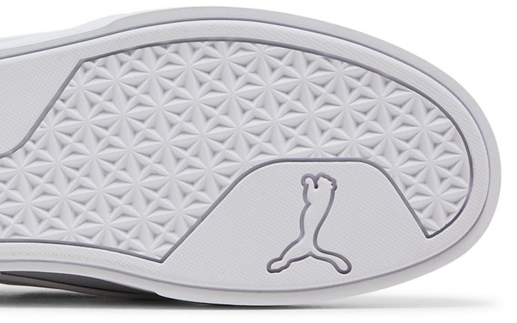 Puma El Rey II Slip On Perf Leather White Grey Violet