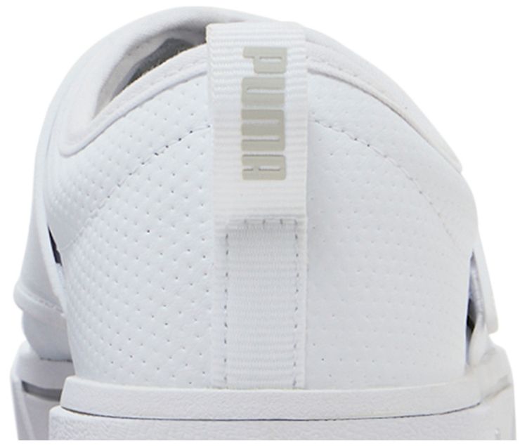 Puma El Rey II Slip On Perf Leather White Grey Violet