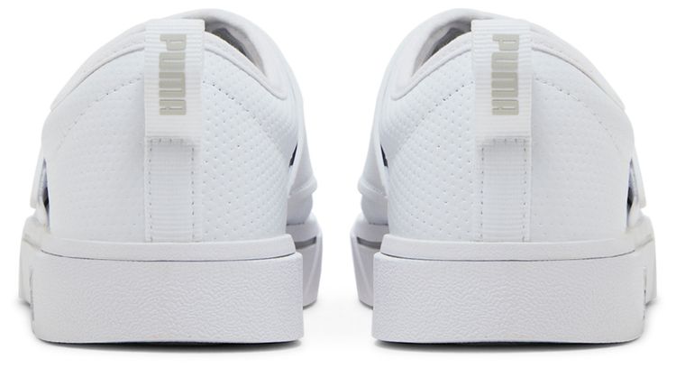 Puma El Rey II Slip On Perf Leather White Grey Violet