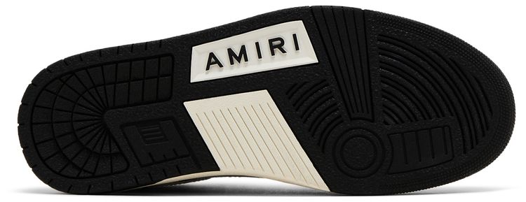 Amiri Skel Top Low Black White Leopard