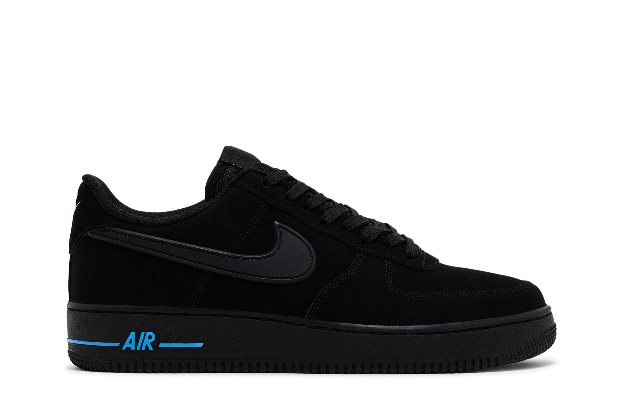 Buy Nike Air Force 1 '07 'Black University Blue' - HV6223 001 | GOAT