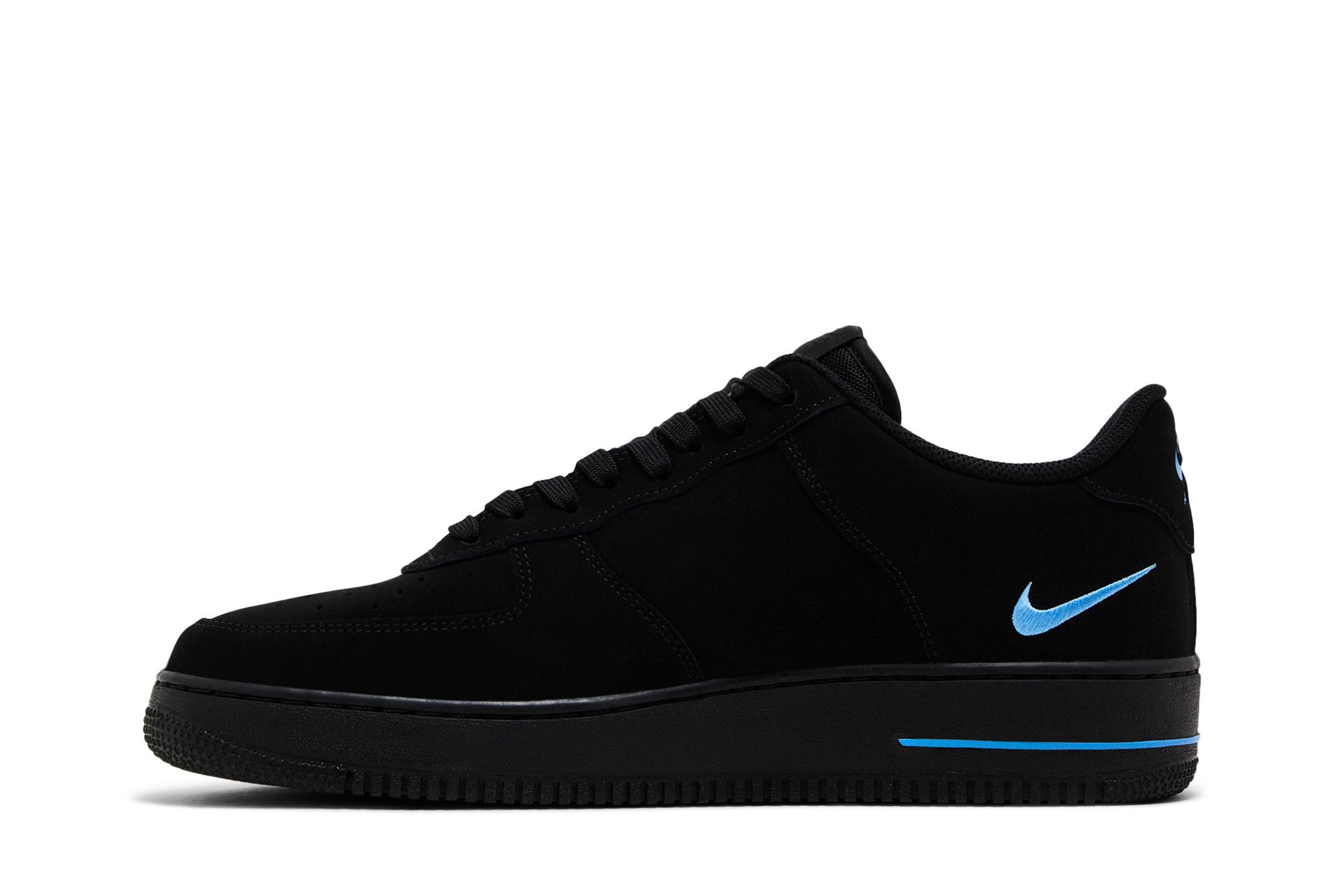 Buy Nike Air Force 1 '07 'Black University Blue' - HV6223 001 | GOAT