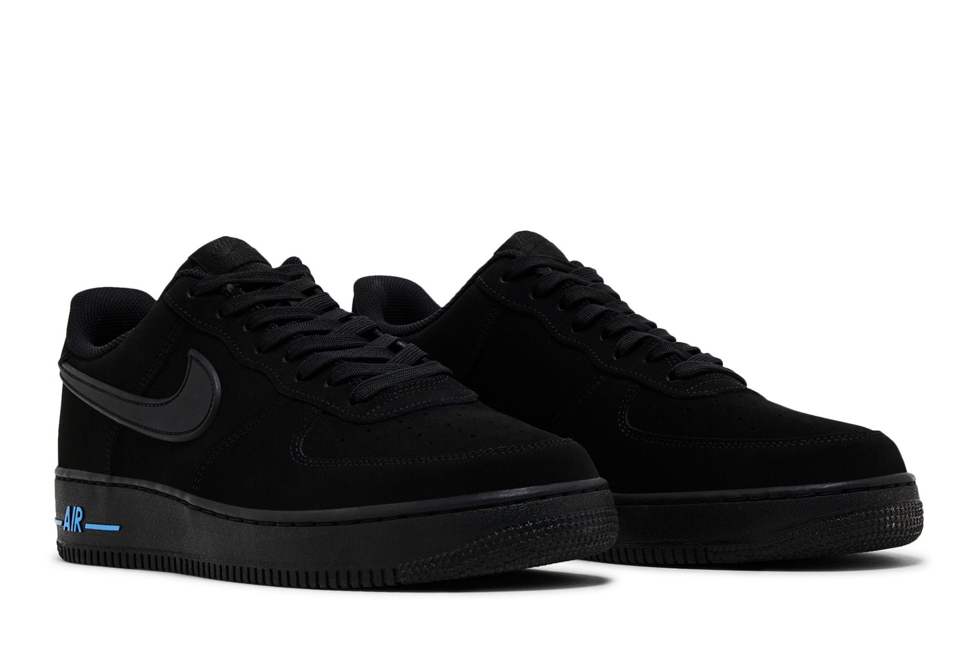 Buy Nike Air Force 1 '07 'Black University Blue' - HV6223 001