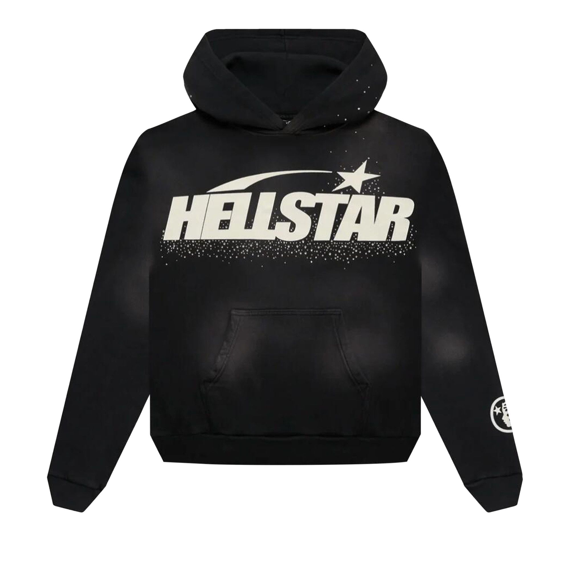 Buy Hellstar Uniform Glitter Hoodie 'Black' - HSCCHOO02 BLK | GOAT