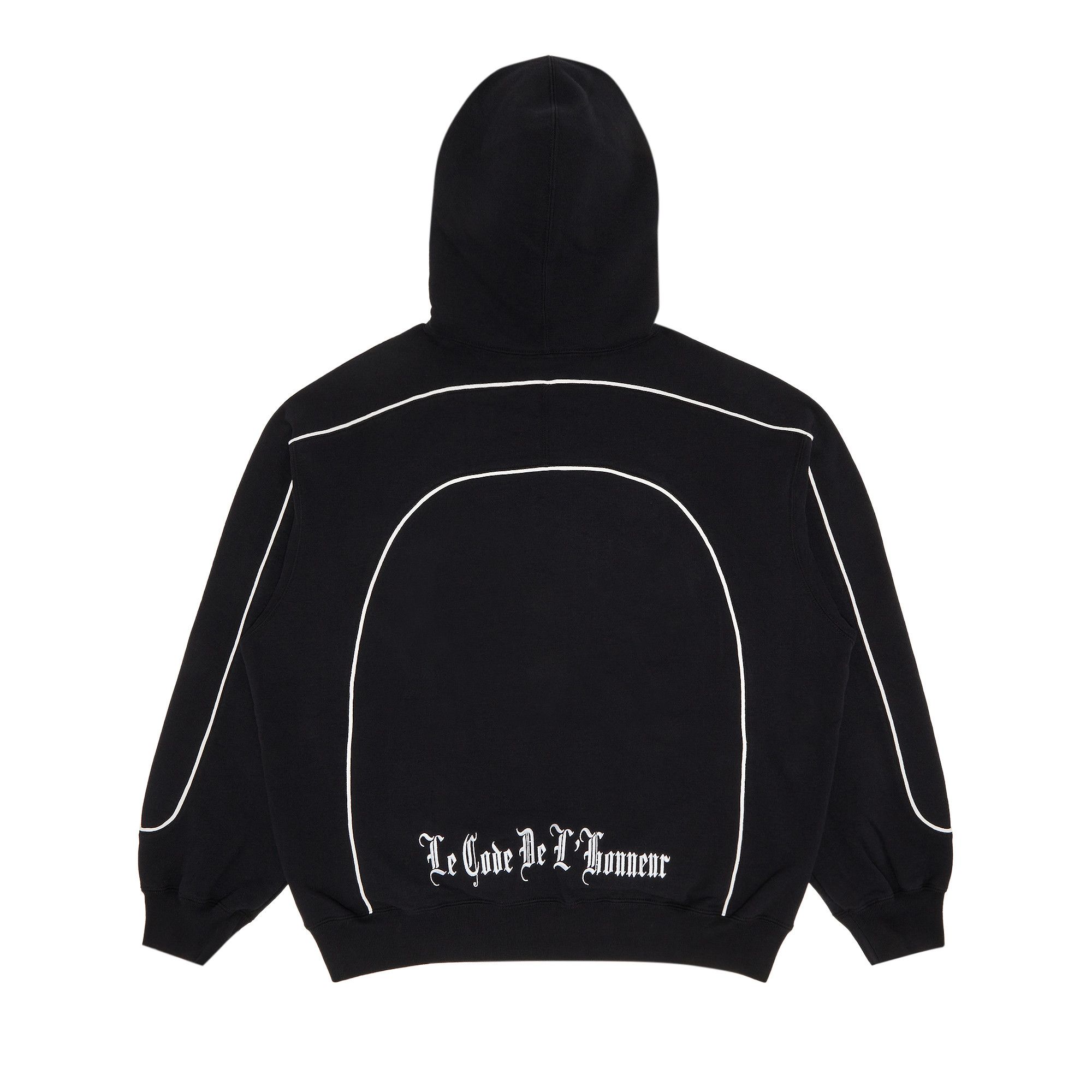 Buy Supreme Curve Piping Hooded Sweatshirt 'Black