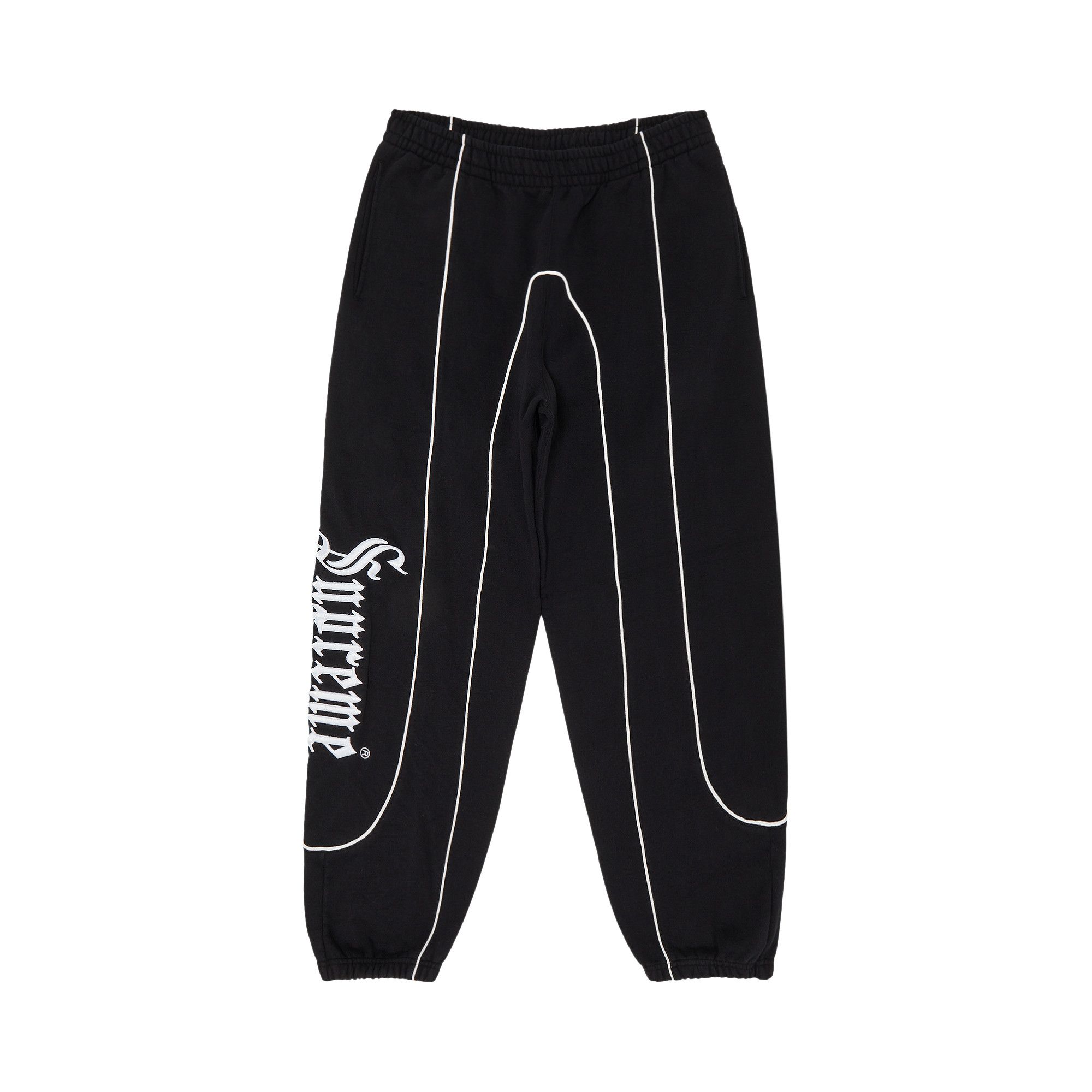 Buy Supreme Curve Piping Sweatpant 'Black' - SS25P39 BLACK
