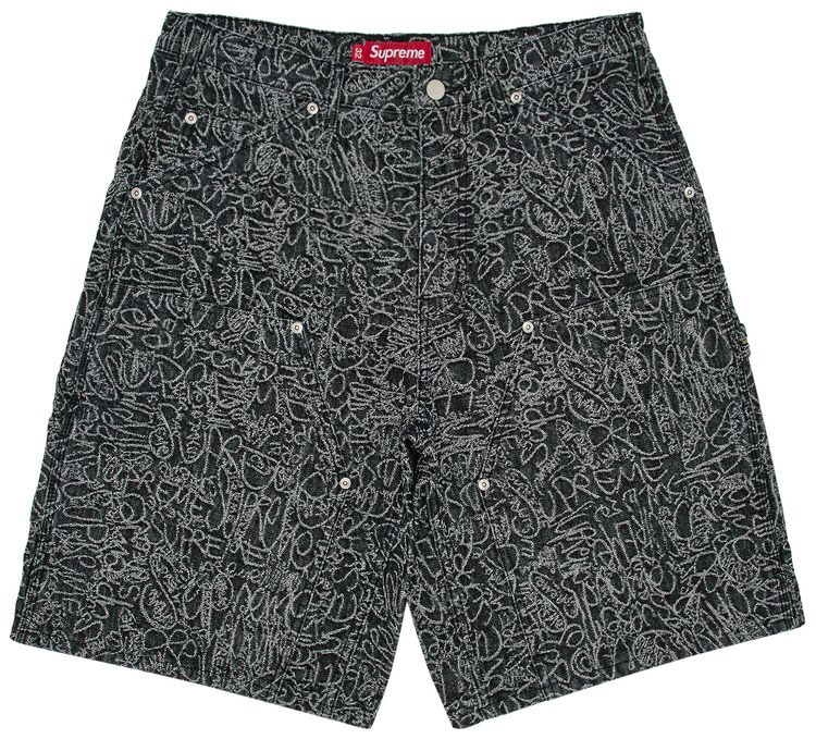 Buy Supreme Handwriting Double Knee Denim Short 