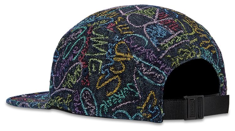 Supreme Handwriting Denim Camp Cap Indigo