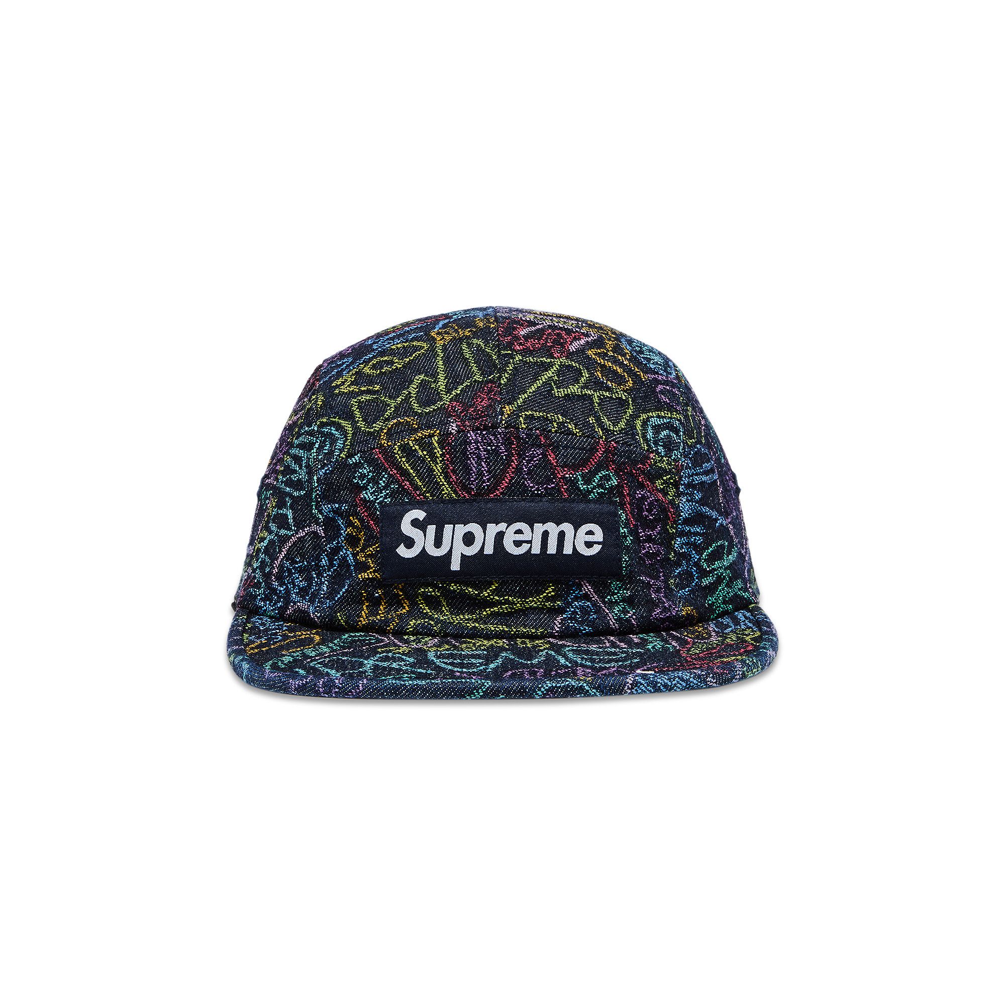 Buy Supreme Handwriting Denim Camp Cap 'Indigo' - SS25H34