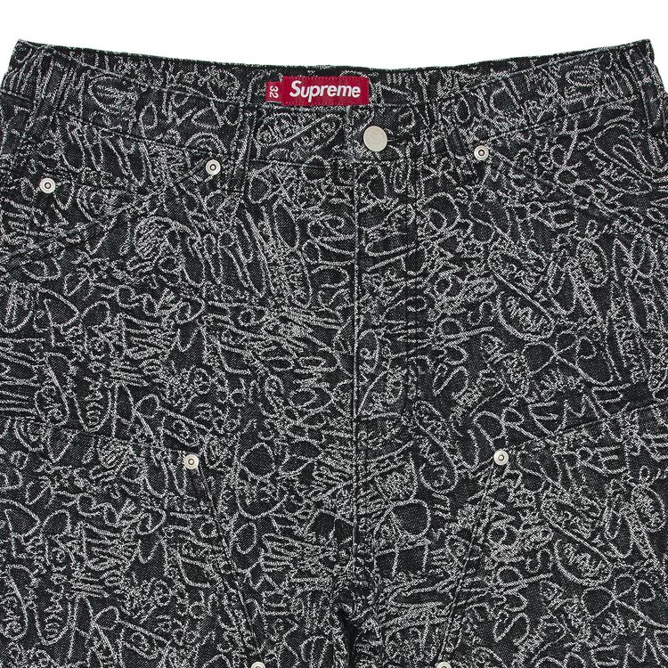 Buy Supreme Handwriting Double Knee Denim Short 