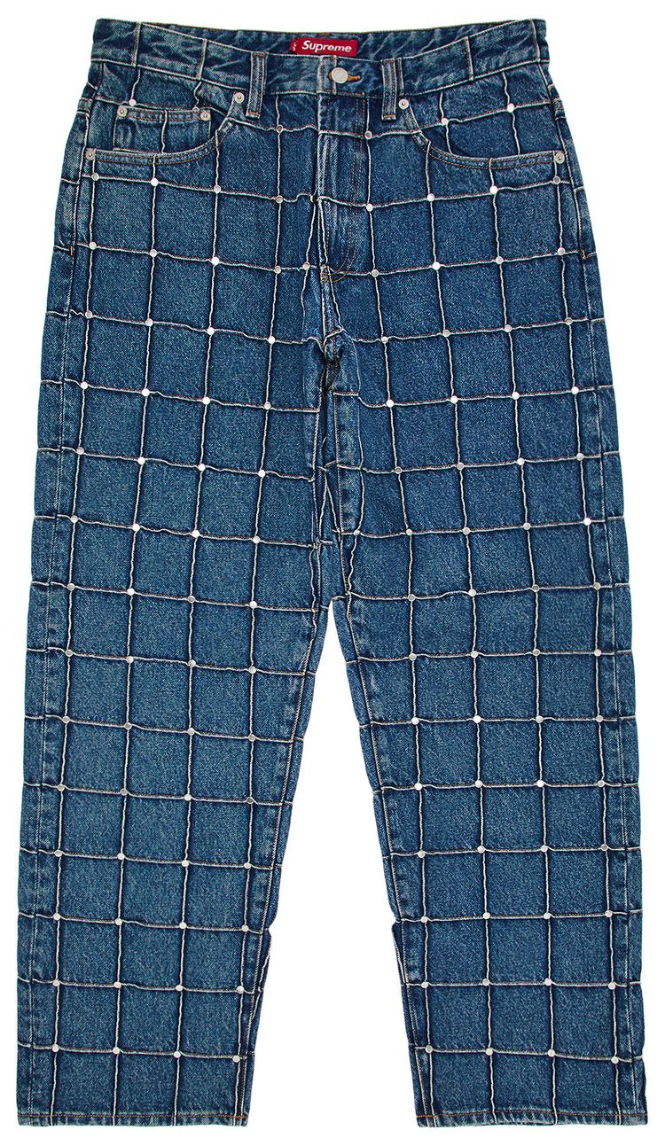 Buy Supreme Studded Seam Loose Fit Jean 