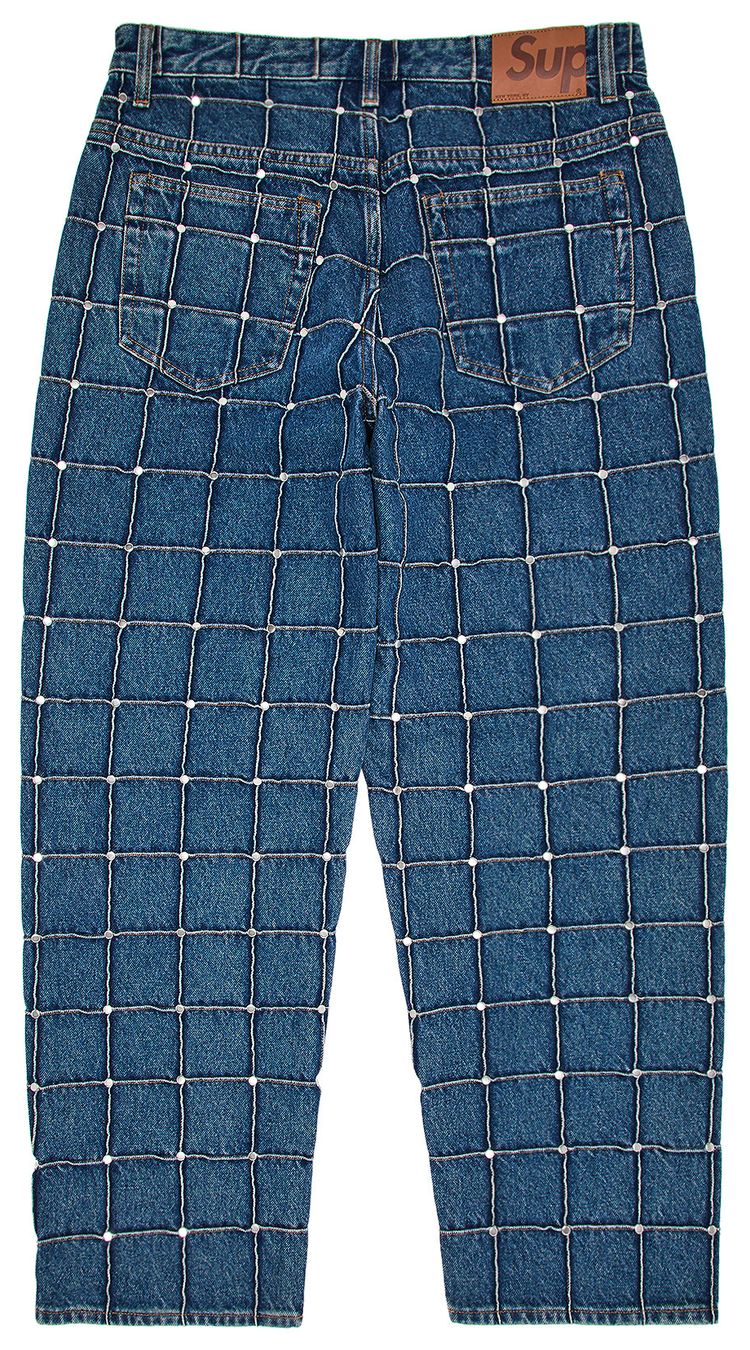 Buy Supreme Studded Seam Loose Fit Jean 