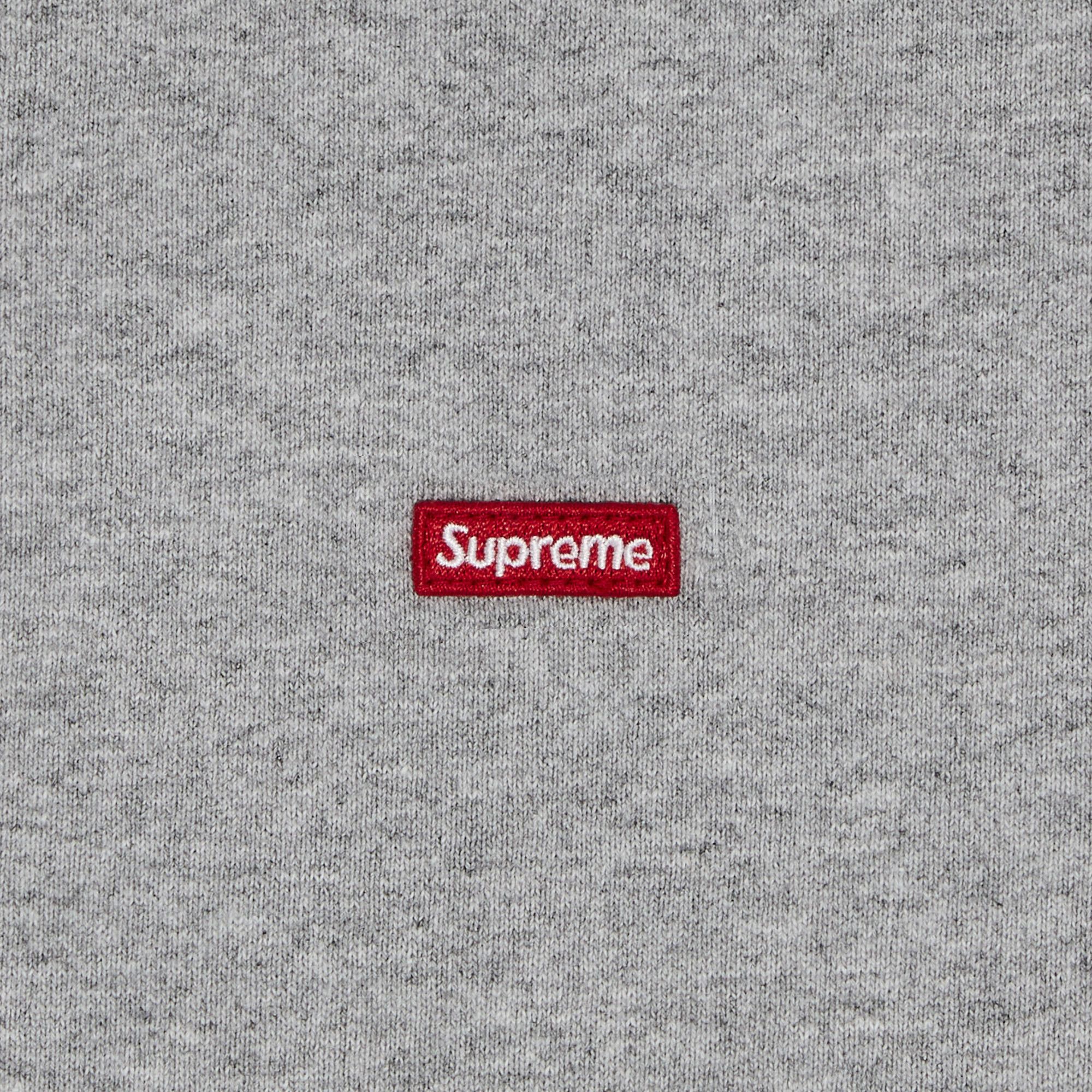 Buy Supreme Small Box Zip Up Hooded Sweatshirt 'Heather Grey
