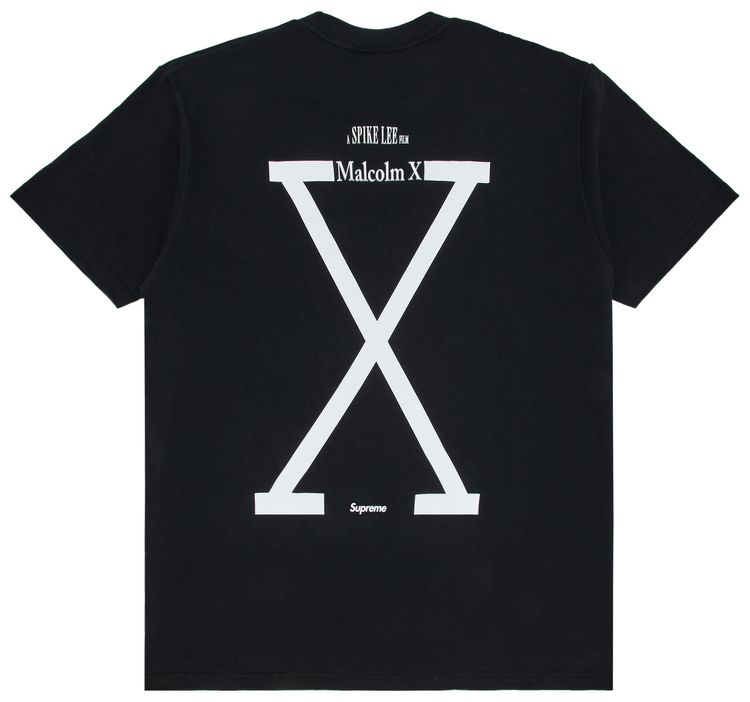 Supreme x 40 Acres Malcolm X Tee Black