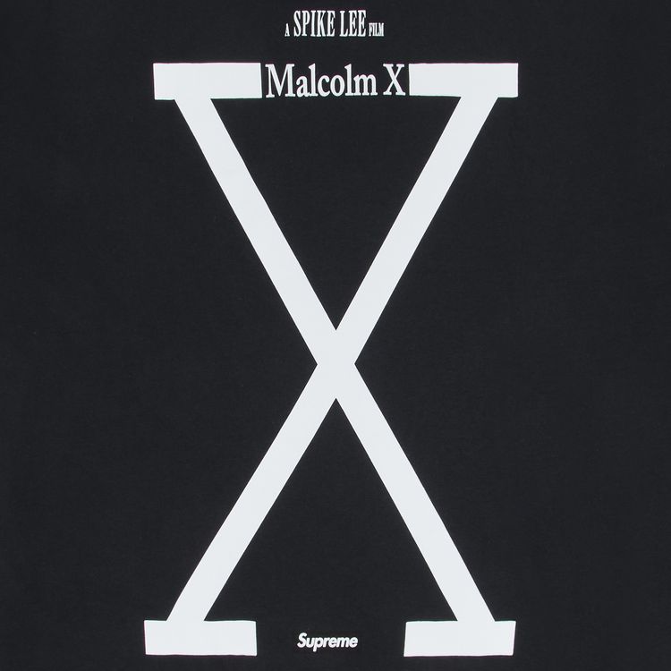 Supreme x 40 Acres Malcolm X Tee Black