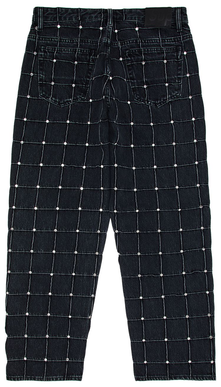 Supreme Studded Seam Loose Fit Jean Black