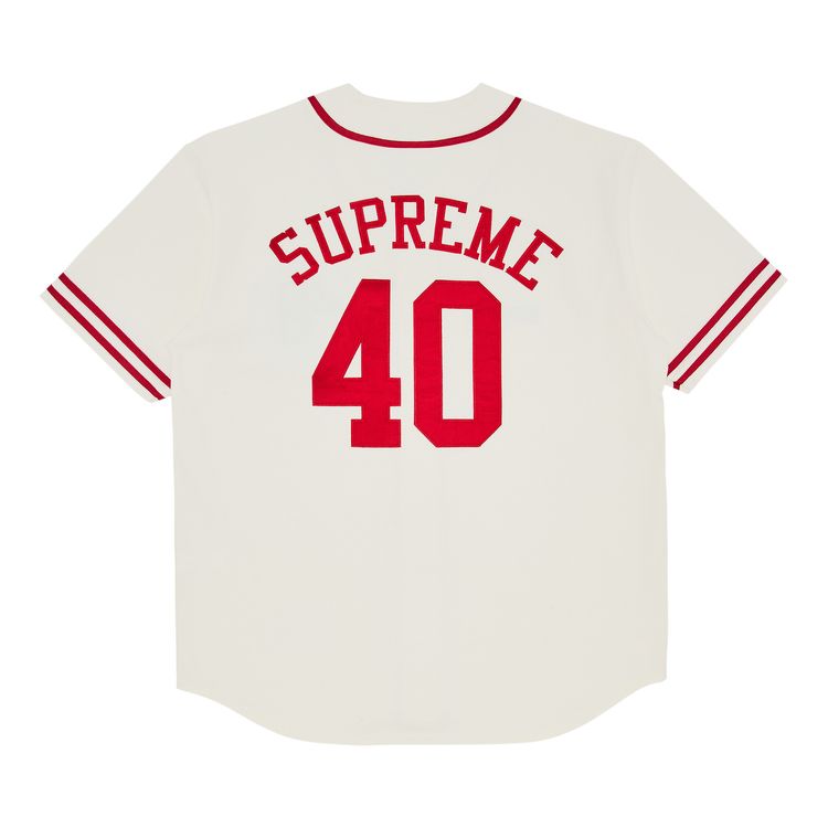Buy Supreme x 40 Acres Twill Baseball Jersey 