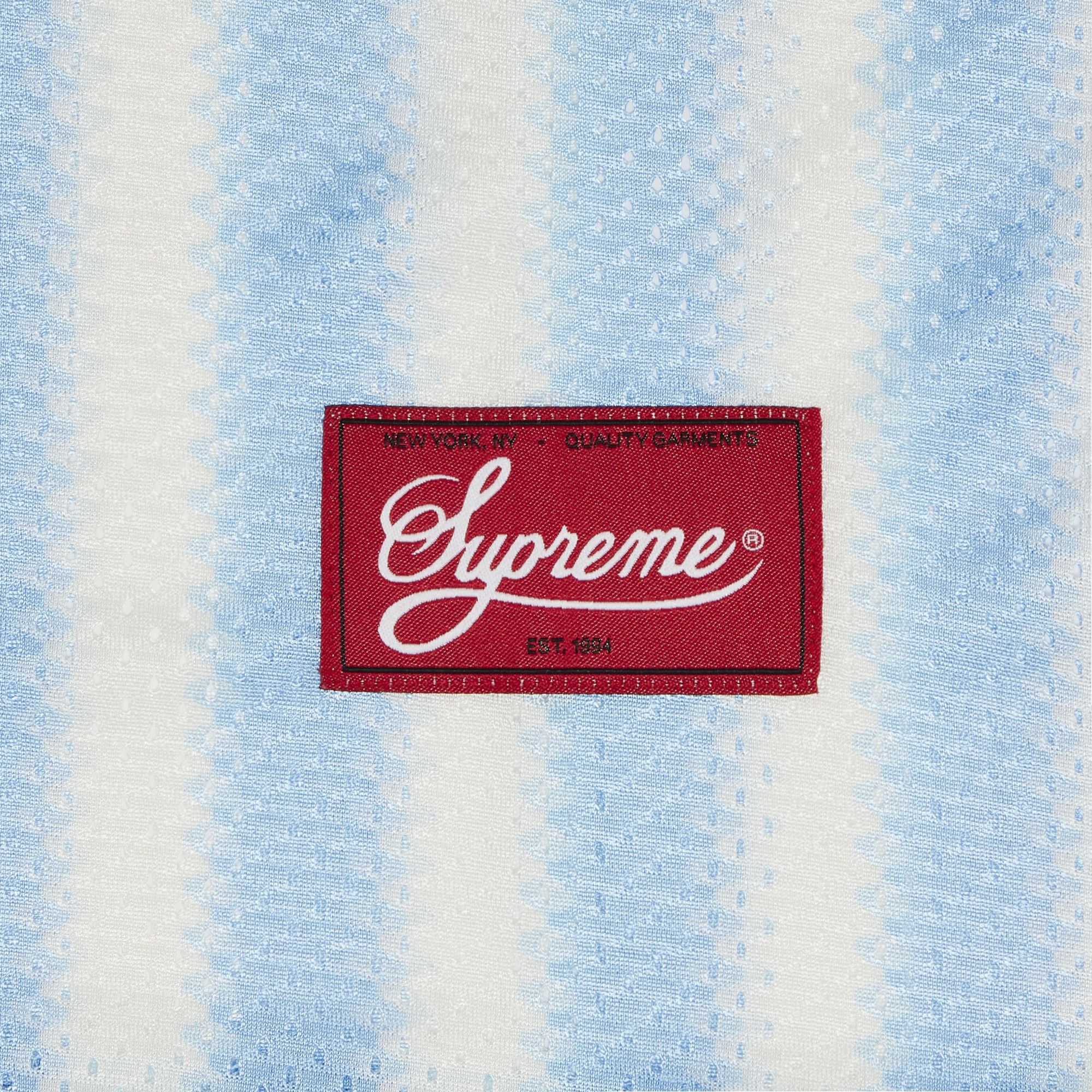 Buy Supreme Stripe Mesh Tank Top 'Blue' - SS25KN7 BLUE | GOAT