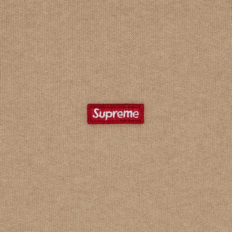 Supreme Small Box Zip Up Hooded Sweatshirt Khaki