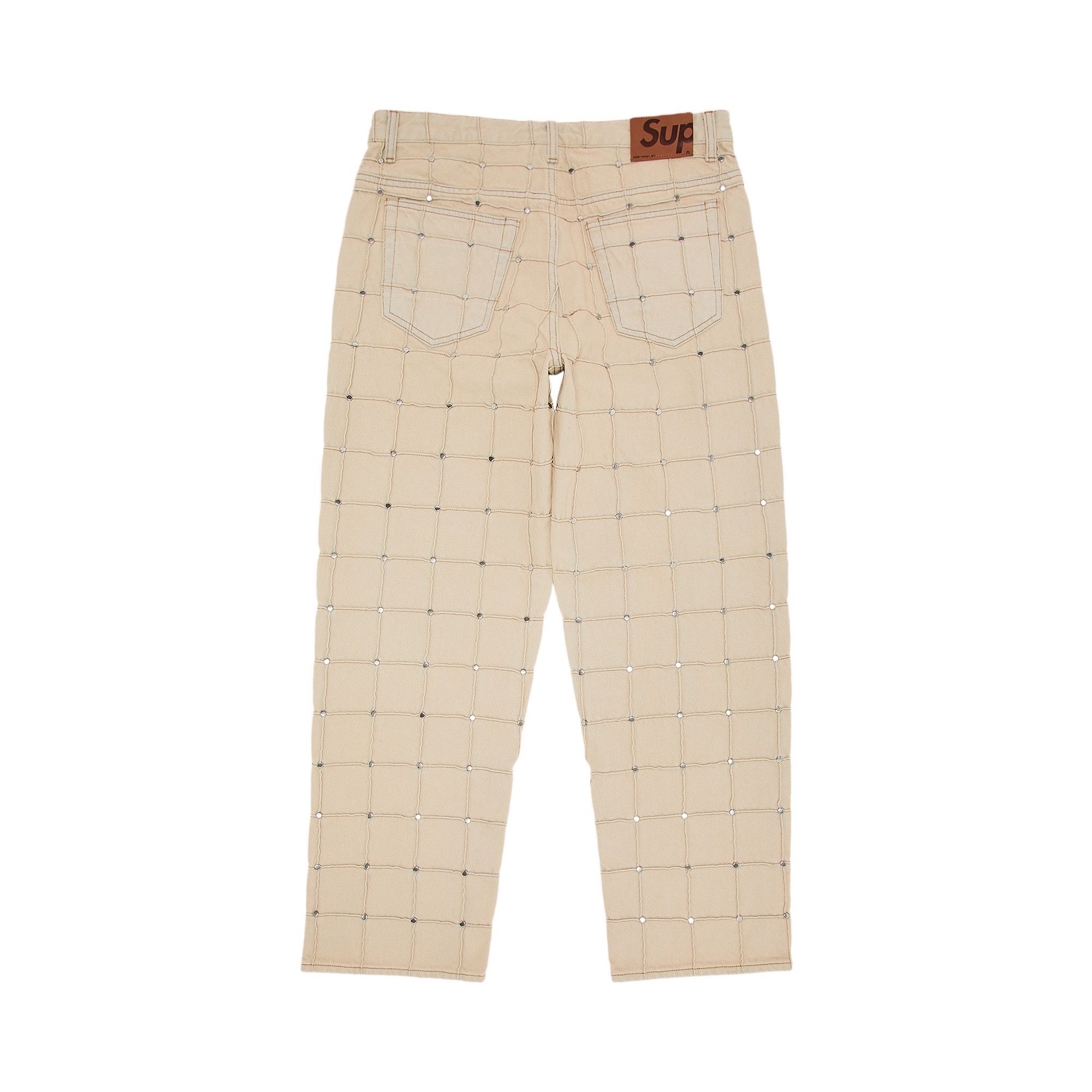 Buy Supreme Studded Seam Loose Fit Jean 'Natural' - SS25P80