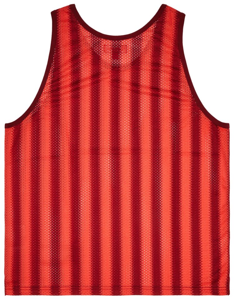 Supreme Stripe Mesh Tank Top Red