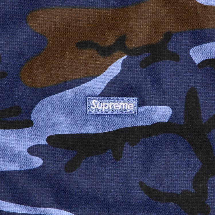Supreme Small Box Zip Up Hooded Sweatshirt Blue Camo
