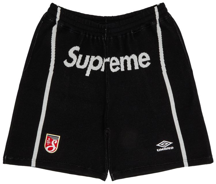 Supreme x Umbro Knit Soccer Short Black