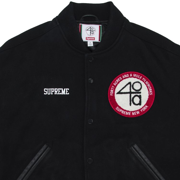 Supreme x 40 Acres Malcolm X Varsity 40 Acres And A Mule Jacket 