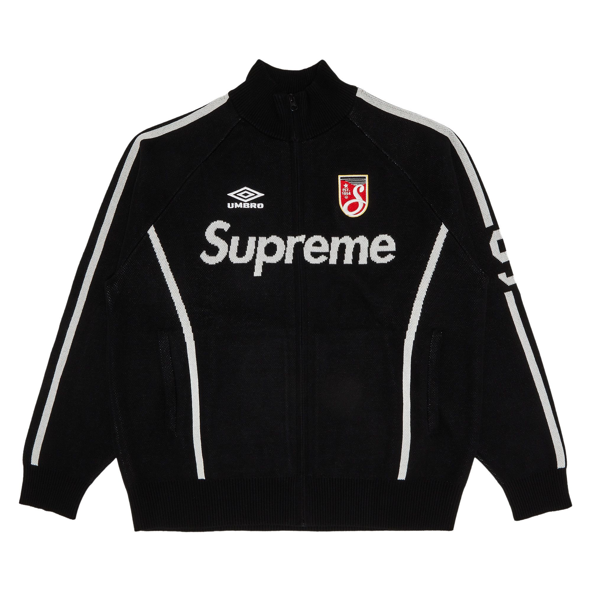 日本人気超絶の Buy Supreme x Umbro Zip Up Sweater 'Black' - SS25SK12 BLACK トップス
