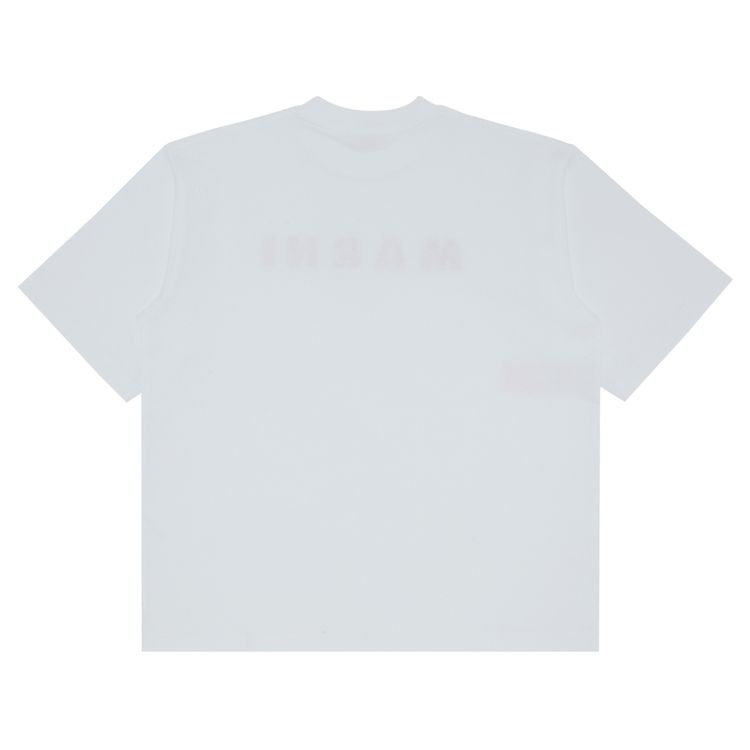 Marni Organic Compact Jersey T Shirt Lily White