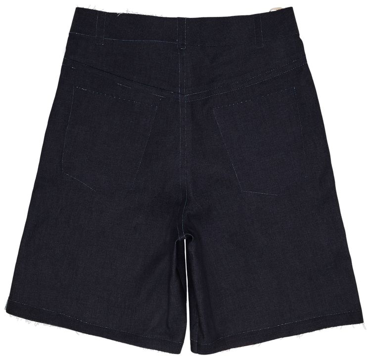 Marni Trompe LOeil Stretch Denim Trousers Dark Blue