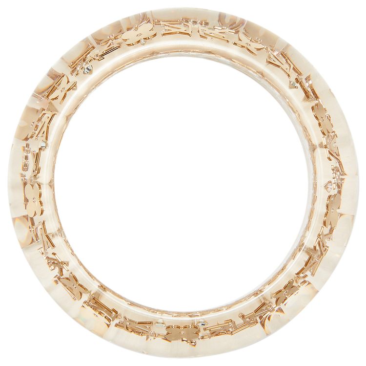 Louis Vuitton Monogram Wide Inclusion Bangle Silver