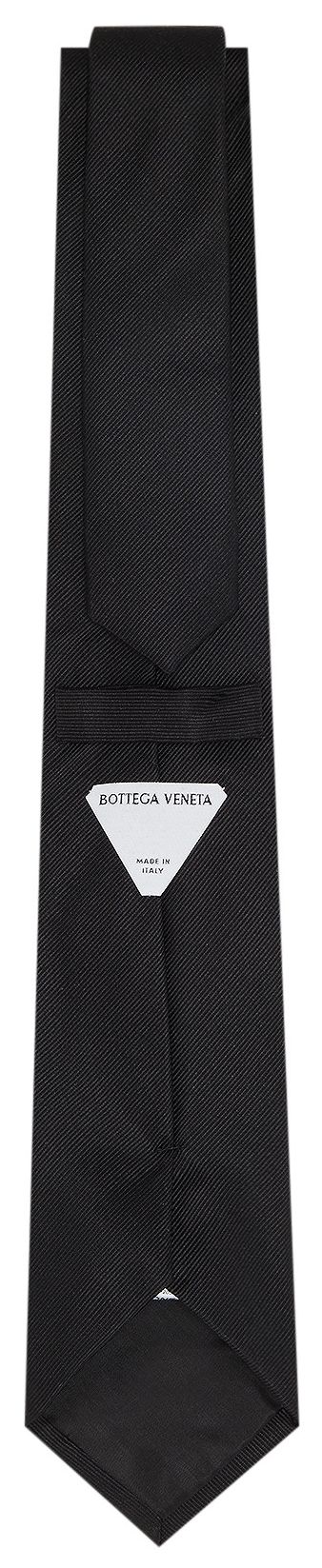 Bottega Veneta Silk Twill Tie Black