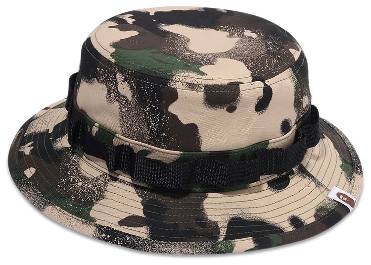 BAPE Map Camo Military Hat Green