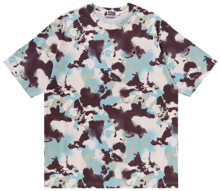 BAPE Map Camo Ape Head One Point Relaxed Fit Tee Multicolor