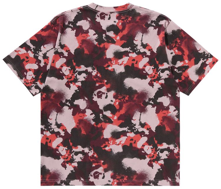 BAPE Map Camo Ape Head One Point Relaxed Fit Tee Red