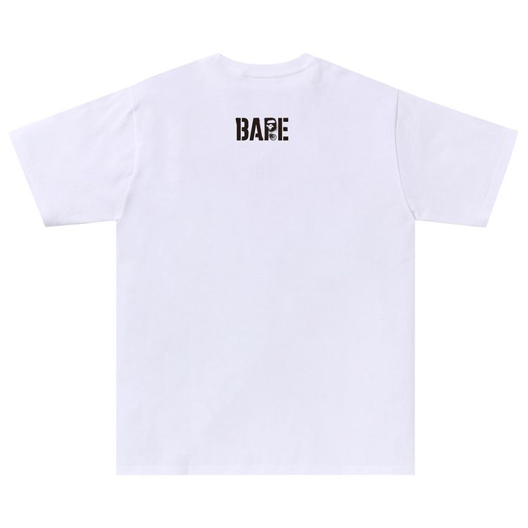 BAPE Map Camo Ape Head Shark Tee WhiteGreen