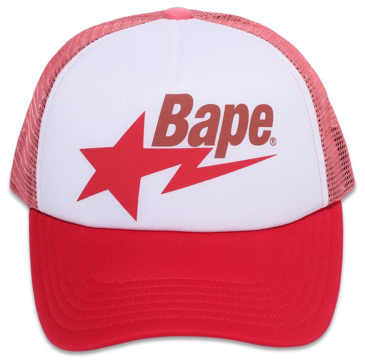 BAPE Sta Mesh Cap Red