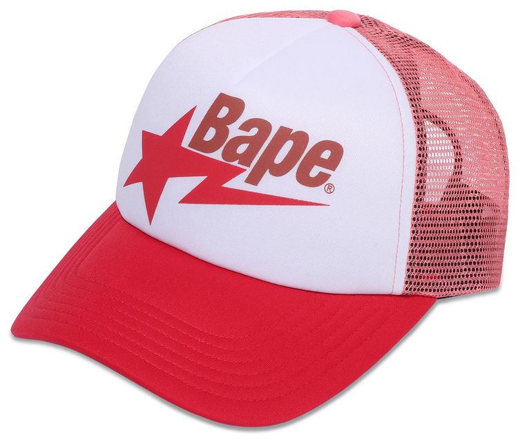 BAPE Sta Mesh Cap Red