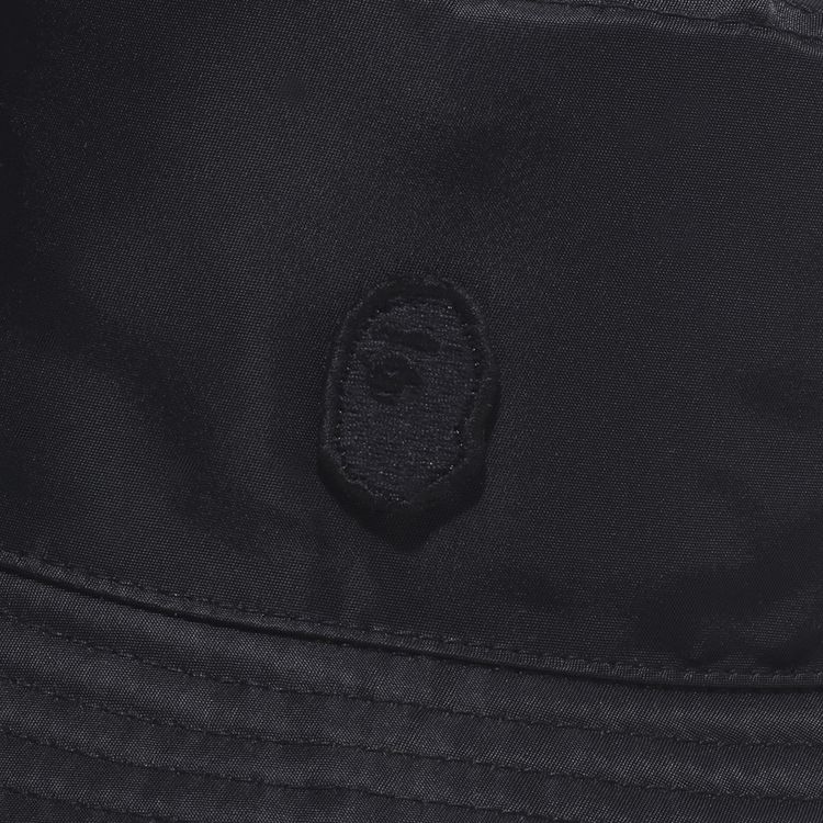 BAPE College Monogram Reversible Buckle Hat Black