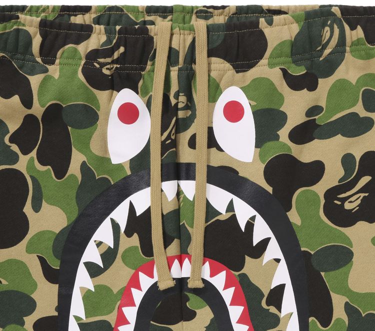 BAPE ABC Camo Shark Regular Fit Sweatpants Green