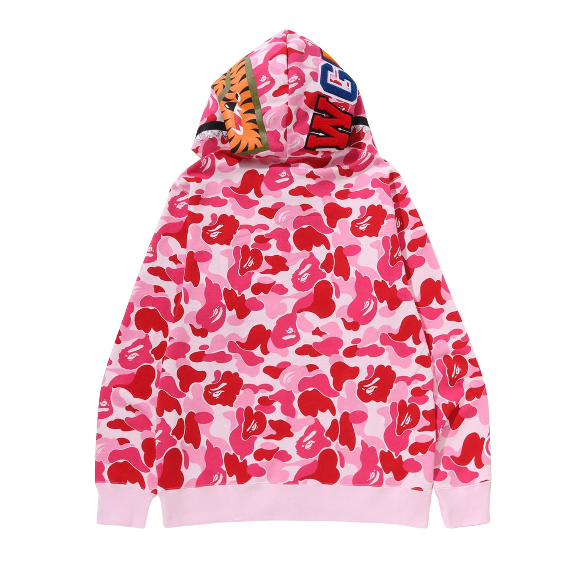Buy BAPE ABC Camo Crystal Stone Shark Full Zip Hoodie 'Pink